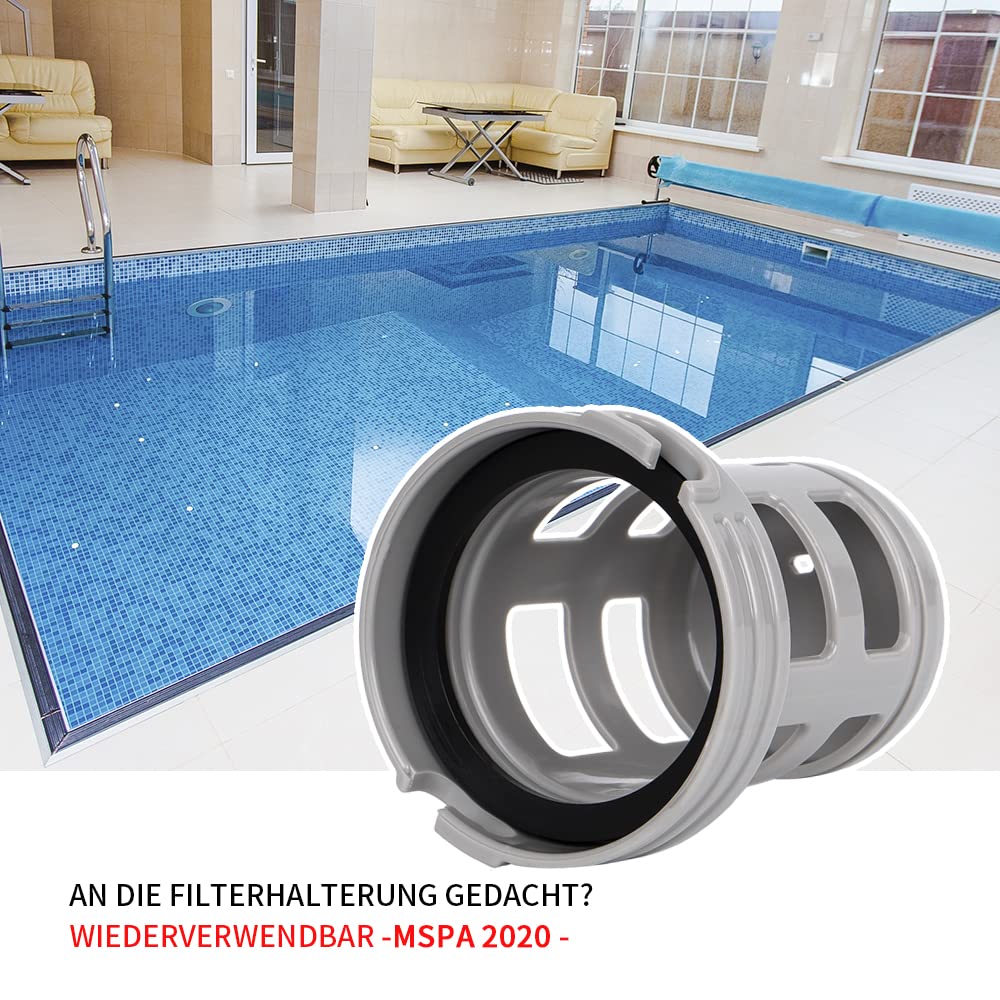 WuYan Adapter podstawy ślimakowej zamienne do akcesoriów do spa z hydromasażem dla Mspa, kompatybilny z Mspa B0302950 najnowszy wkład filtracyjny 2020-2021 uchwyt na filtr śrubowy