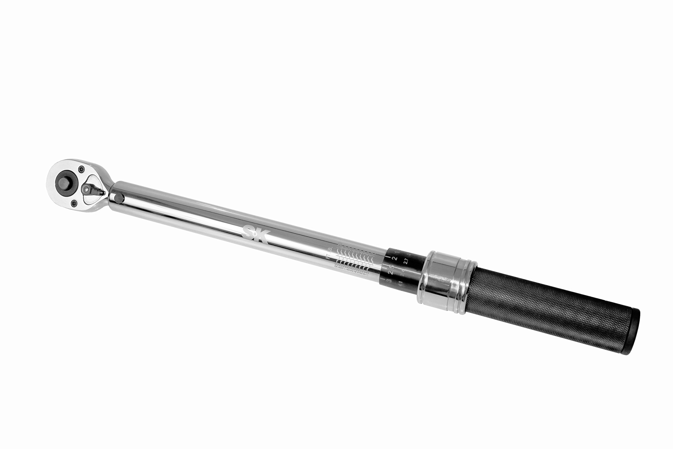 SK Hand Tool 77250 Micrometer Adjustable Torque Wrench, 1/2"/30-250 ft-lbs