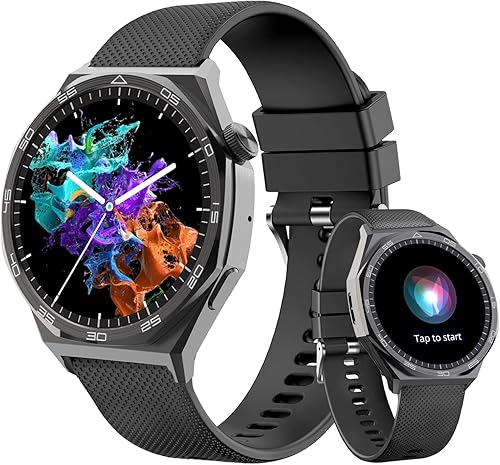 Miniatura 1 de AOC Smartwatch Fitness Sports Watch 1.43 AMOLED HD pantalla táctil, AI GPT, llamada Bluetooth, asistente de voz, monitoreo de frecuencia cardíaca y