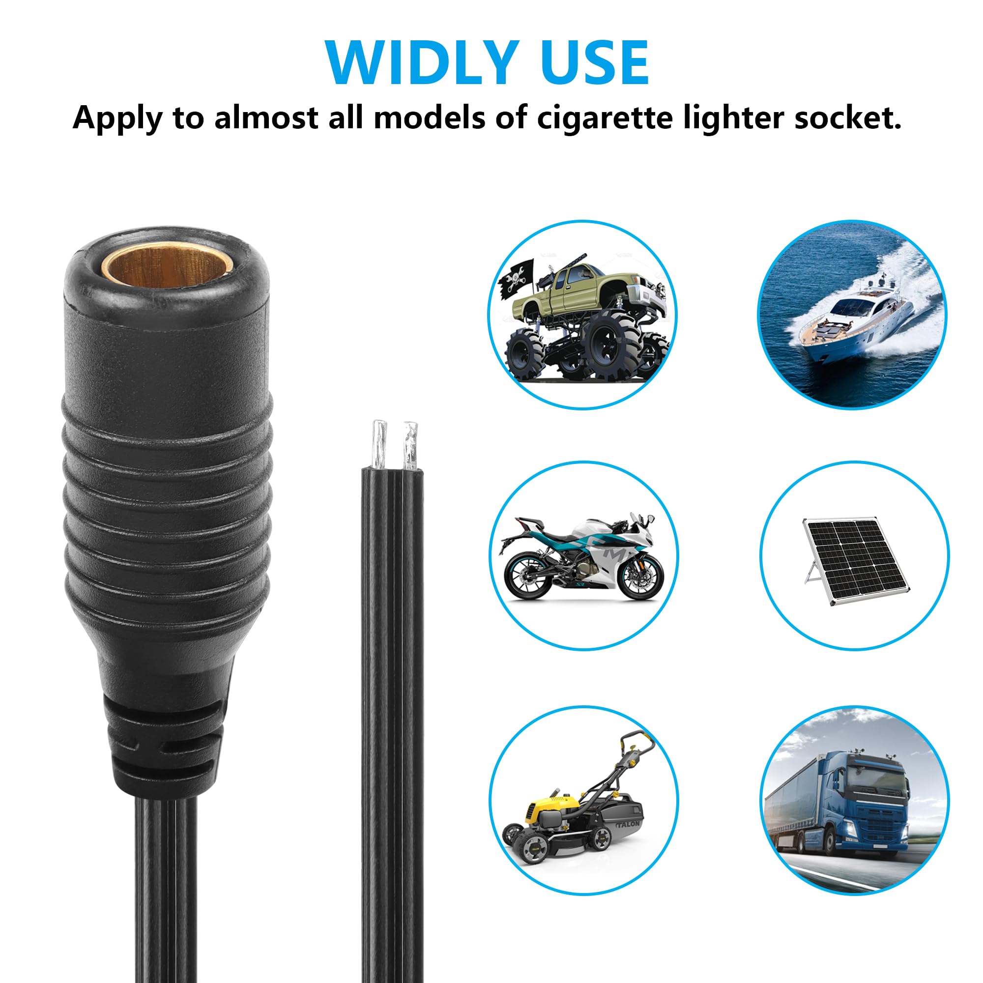 Câble Adaptateur DIN Vers SAE Pour Moto BMW - 35 Cm, 12-24V, 10A - Connexion Simple Pour Accessoires électriques