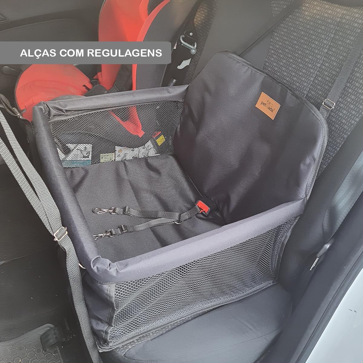 Cadeirinha Assento Dupla Para Viajar Com 2 Pets no Carro Cães Gatos Viagem Segura Confortável Até 30kg Cadeirinha Assento Dupla Para Viajar Com 2 Pets no Carro Cães Gatos Viagem Segura Confortável Até 30kg