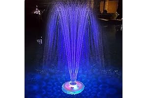 Floating Solar Fountain with Underwater Light Show