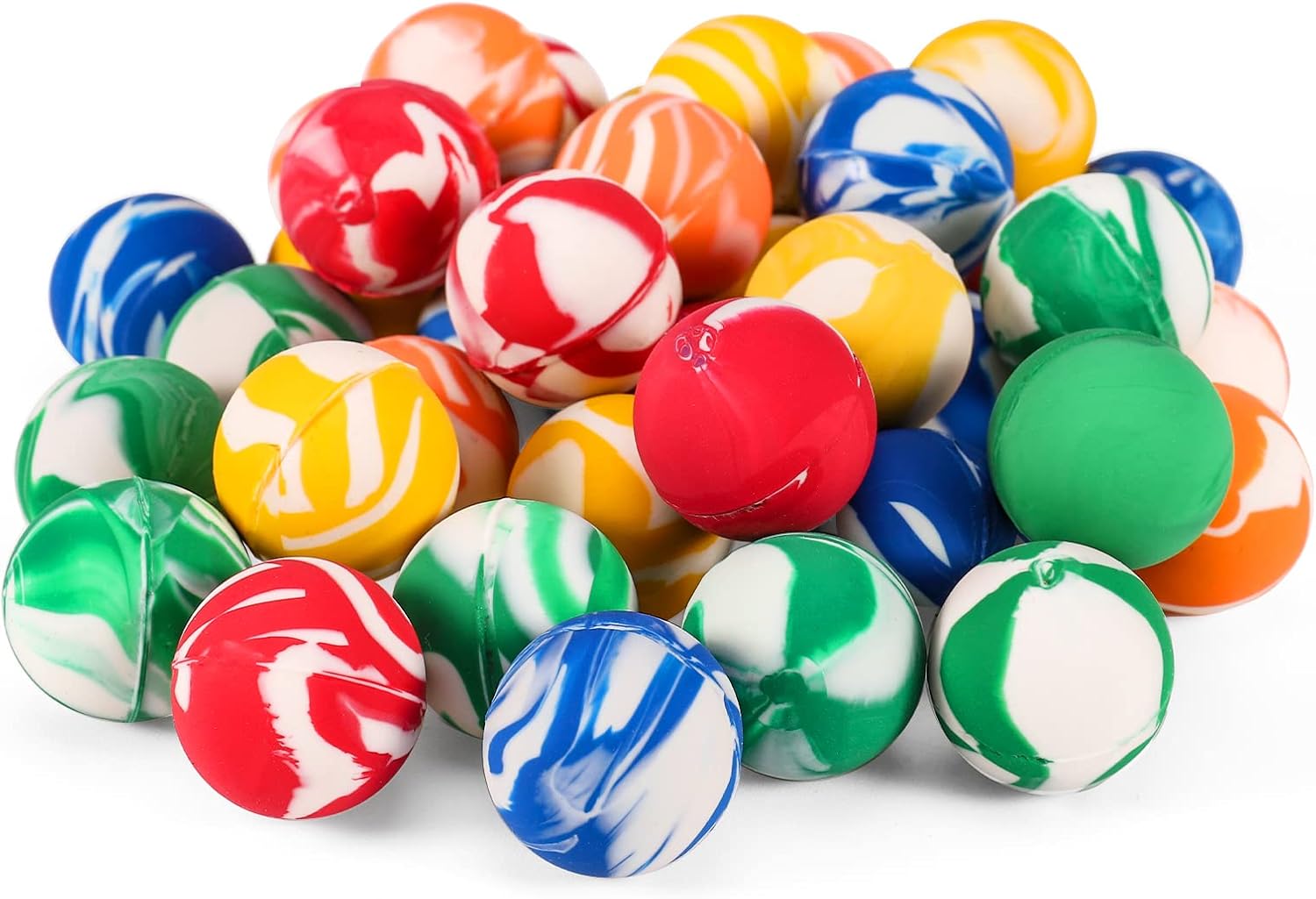 Firtink 30 Pcs Bouncy Balls Rubber Balls Colourful Bouncing Balls Small