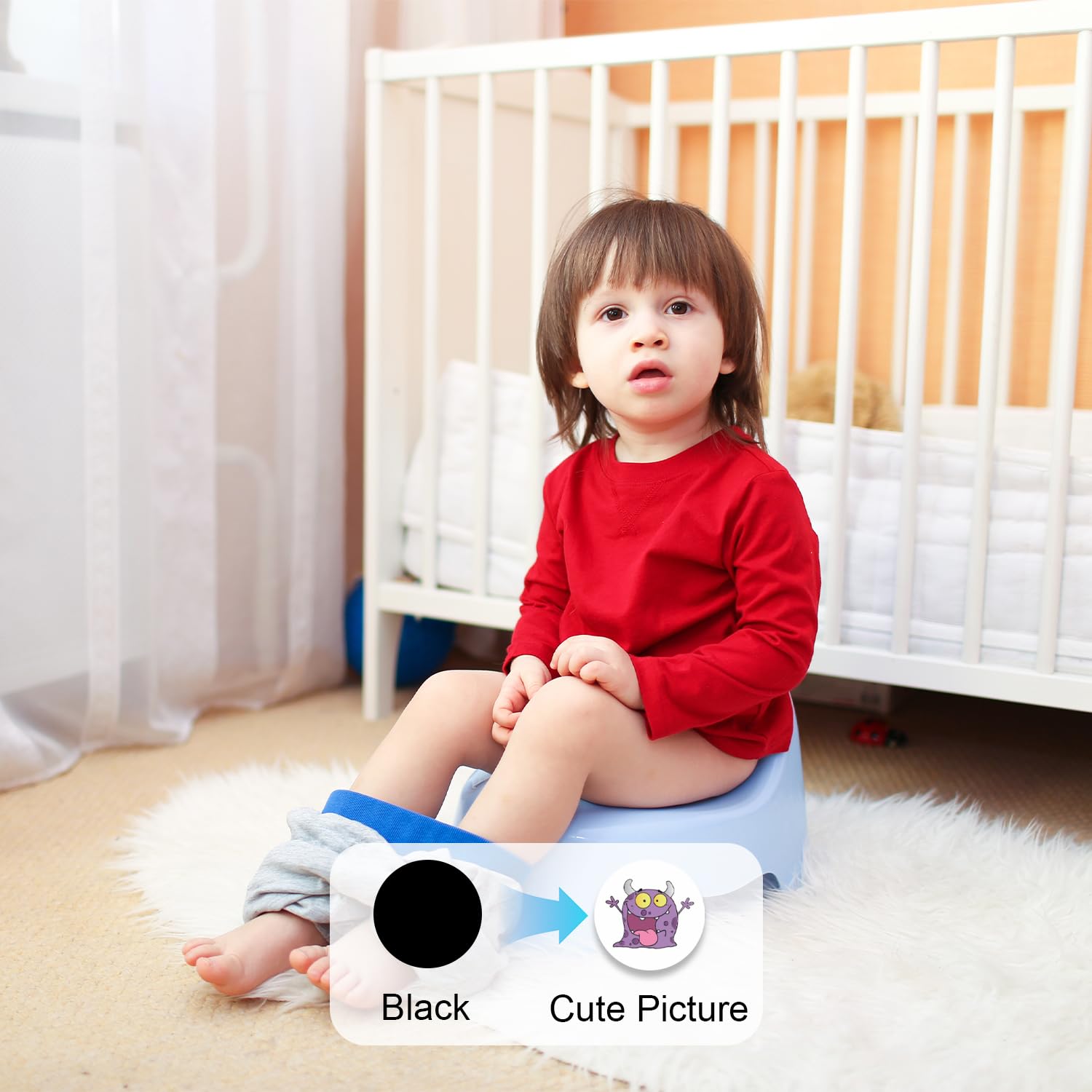 10Pcs Potty Training Stickers, Color Changing Pee Stickers - Image 3