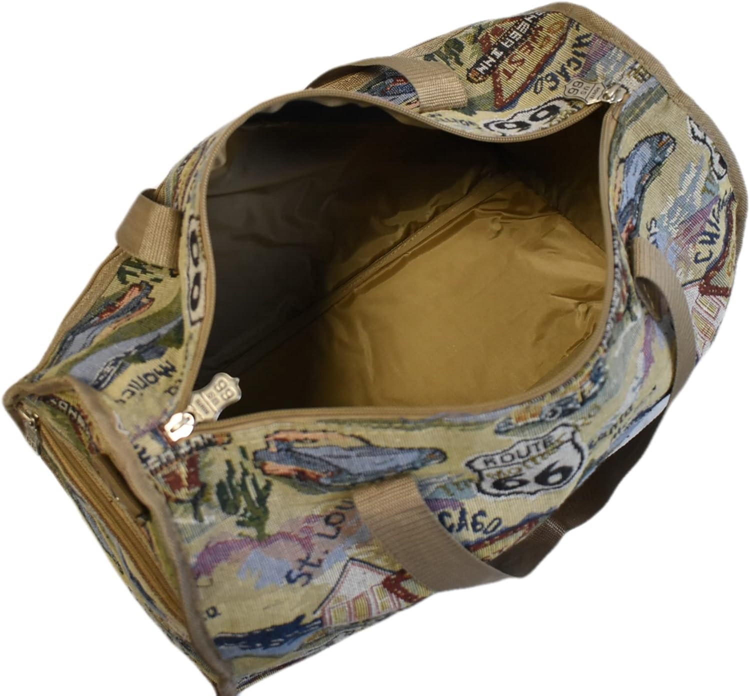 Karriage-Mate Cotton Canvas Weekender. Route 66-Theme