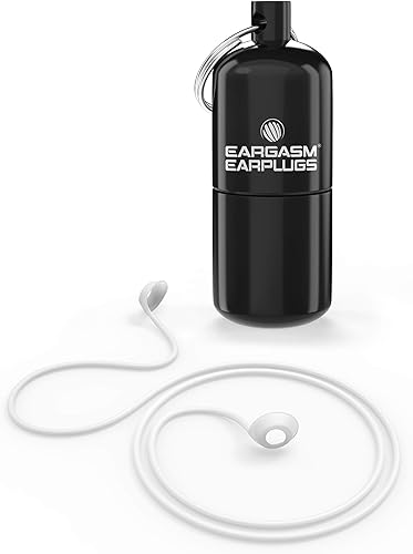 Eargasm Combo de cable de conector de tapones para los oídos y estuche de transporte grande