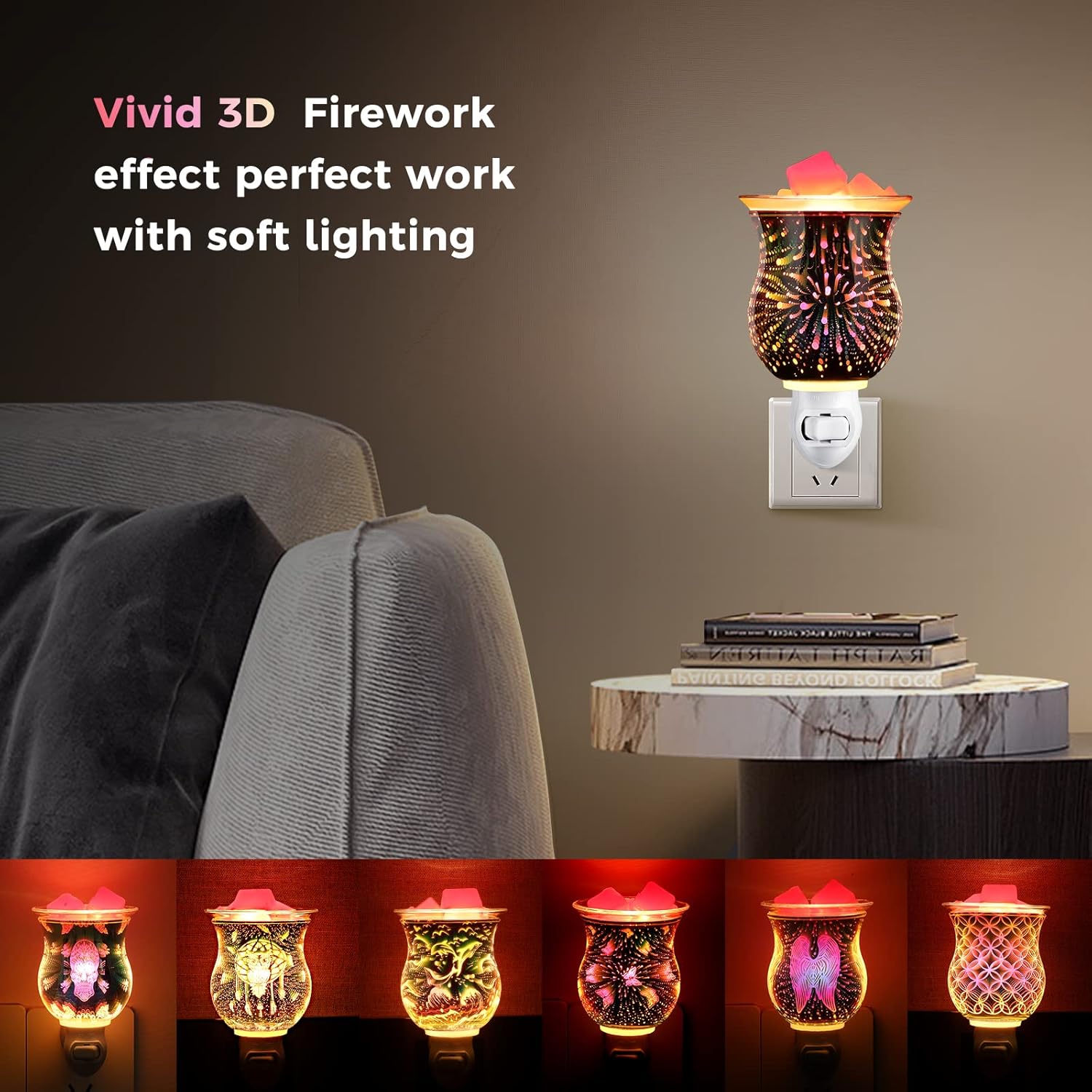 Firework 3D Glass Plug in Wax Warmer...