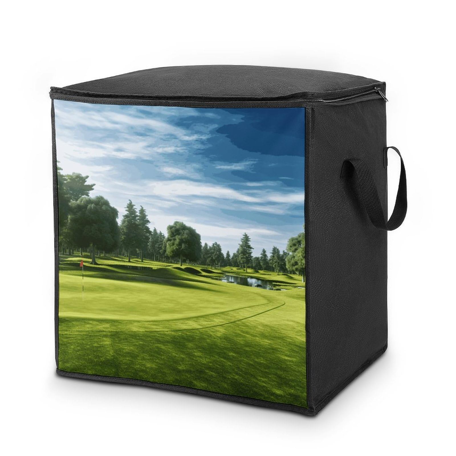 Fekiloot Style Golf Course Lawn Storage Bags With Reinforced Handles,Moving Bag With Zipper,Closet Organizers,Compression Packing Cubes