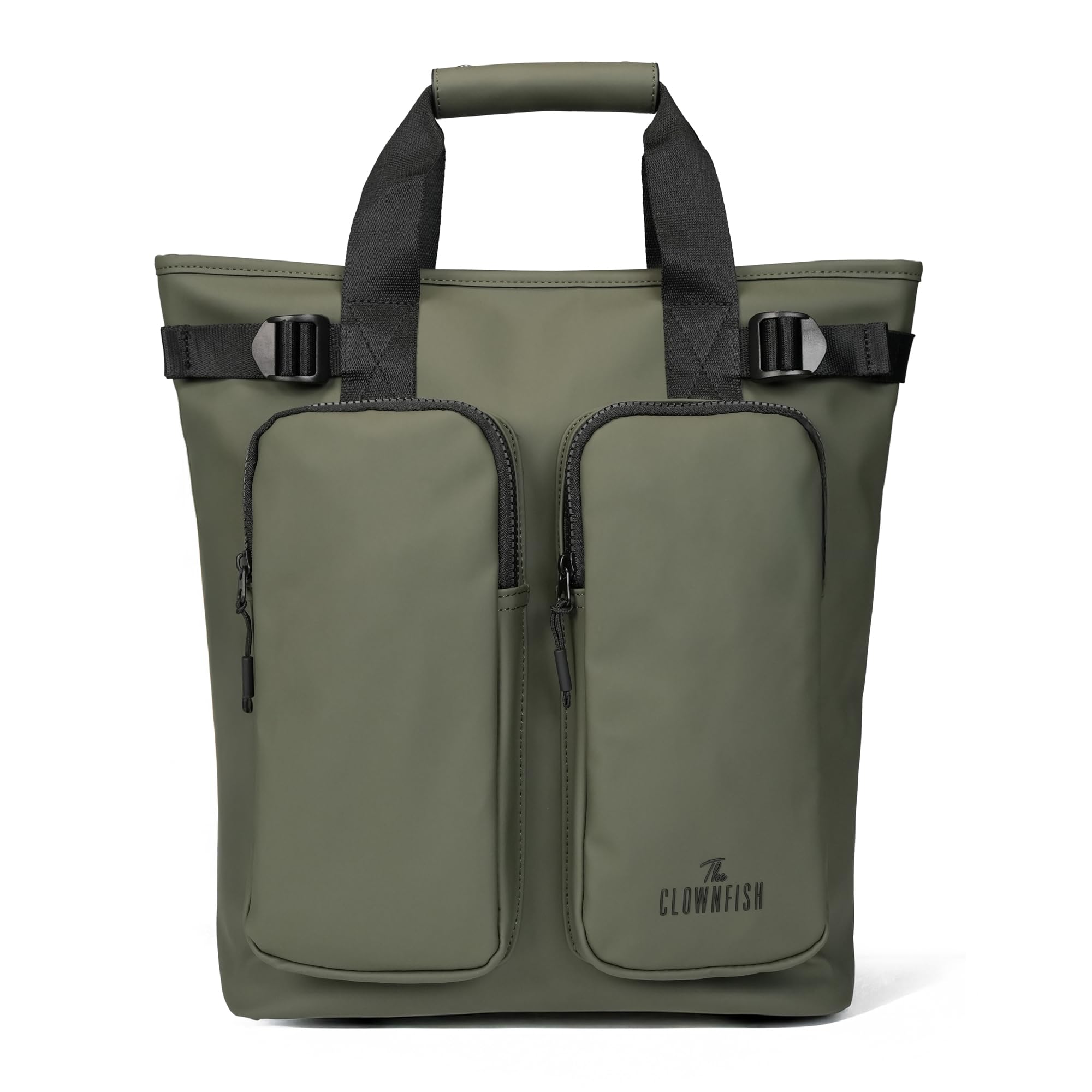 Loomis Series Waterproof Laptop Bag | PU Shell | Travelling bag for Office School Backpack | Adjustable Straps | 15L Capacity | Green-image-27
