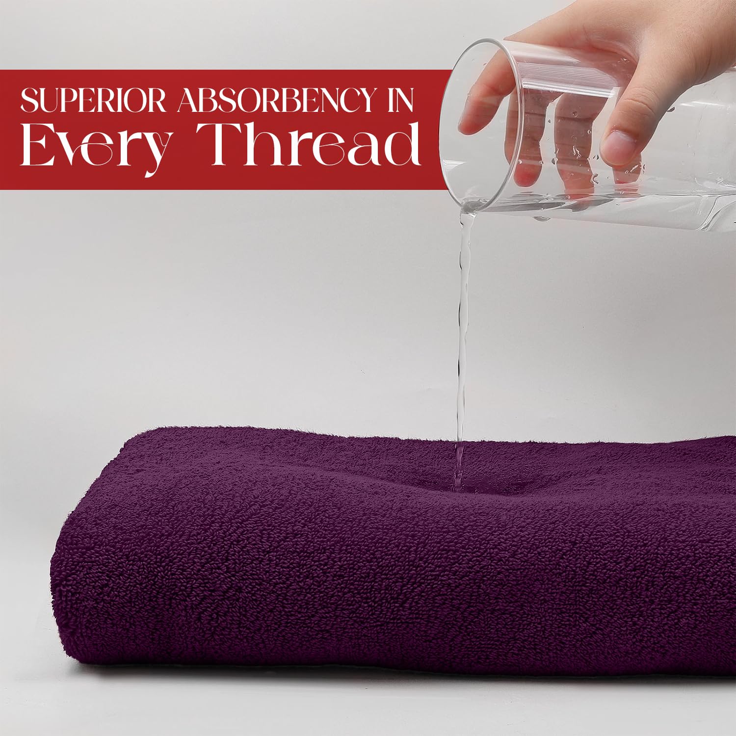 Amazon.com: RIVERSIDE Pack of 1 Jumbo Bath Sheet 40 x 80 Inches