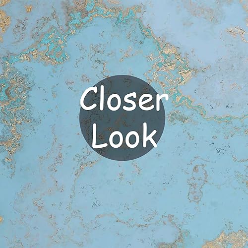 Miniatura 4 de MFWFM Papel tapiz abstracto con textura de mármol azul dorado (no autoadhesivo)