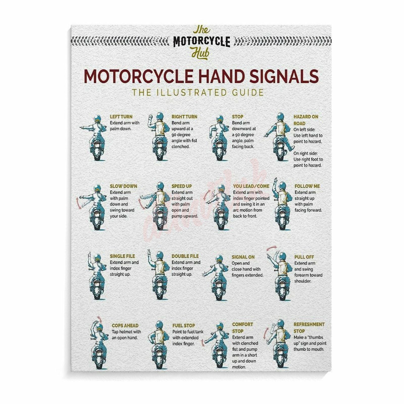 Stop Hand Signal Motorcycle