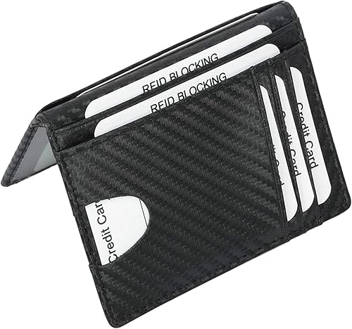 Miniatura 2 de Minimalist Front Pocket Wallet - RFID Blocking Genuine Leather Slim Bifold Wallet for Men Women