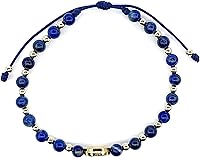 Vista 54 de Pulsera ajustable con moneda de San Benito y cuentas redondas naturales de coral rojo para mujer