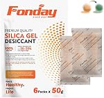 100g x 10 Boîtes Fonday Rechargeable Silica Gel Desiccant Packets Réactiver rapidement Sacs de déshydratant Absorbeurs d'humidité pour les bacs de stockage, Valises, Coffre-fort, 3D Filaments, électronique