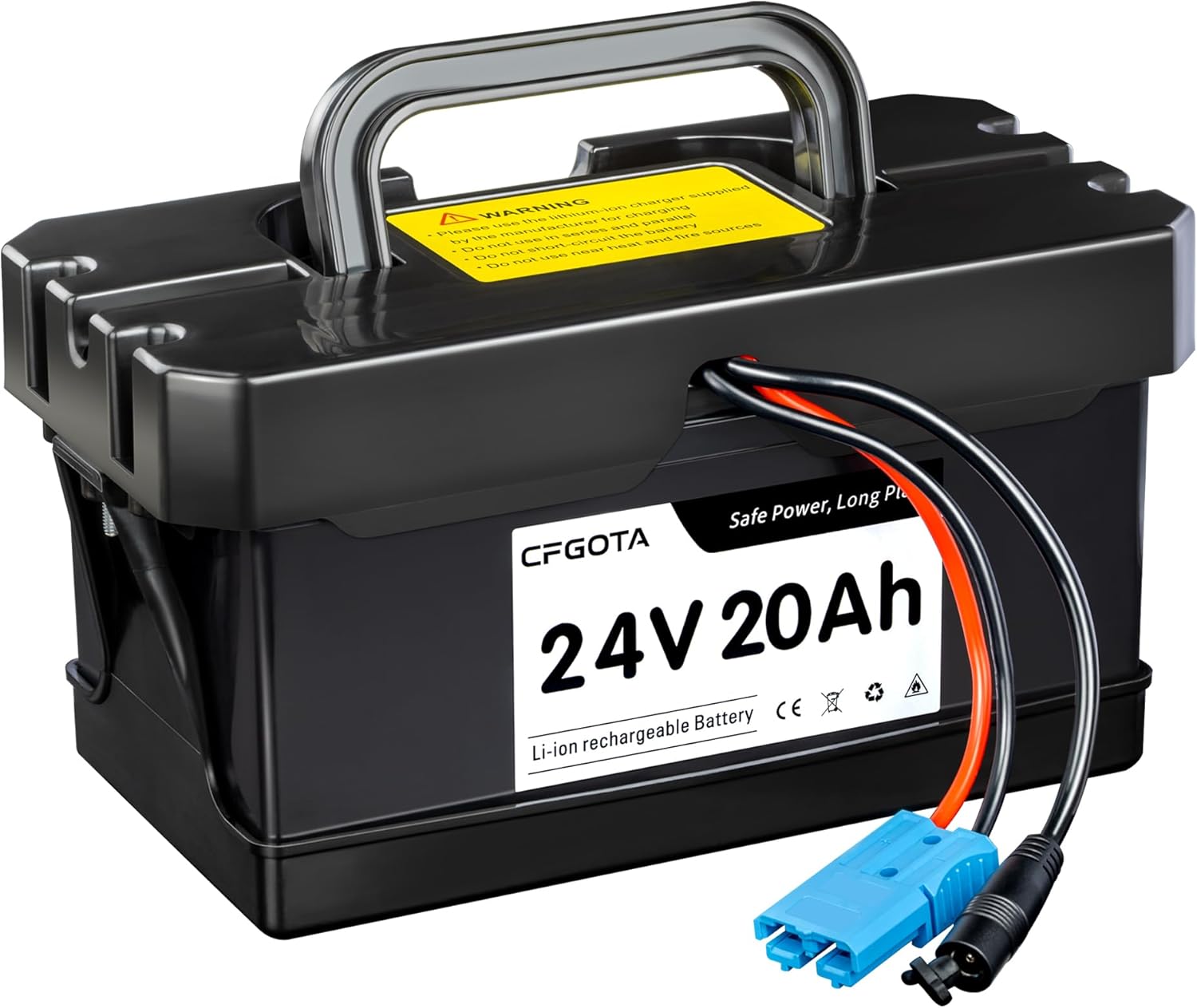 24V 20Ah Lithium Battery for Ride-On Cars & Toys, Compatible with Dynacraft Realtree 24V UTVs, Ride-On Dump Trucks, Kid's Jeep and DIY Projects, with 2A Fast Charger