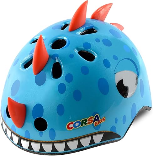Miniatura 8 de Casco de bicicleta para niños pequeños, ajustable y multideportivo para niños y niñas, 2 tamaños