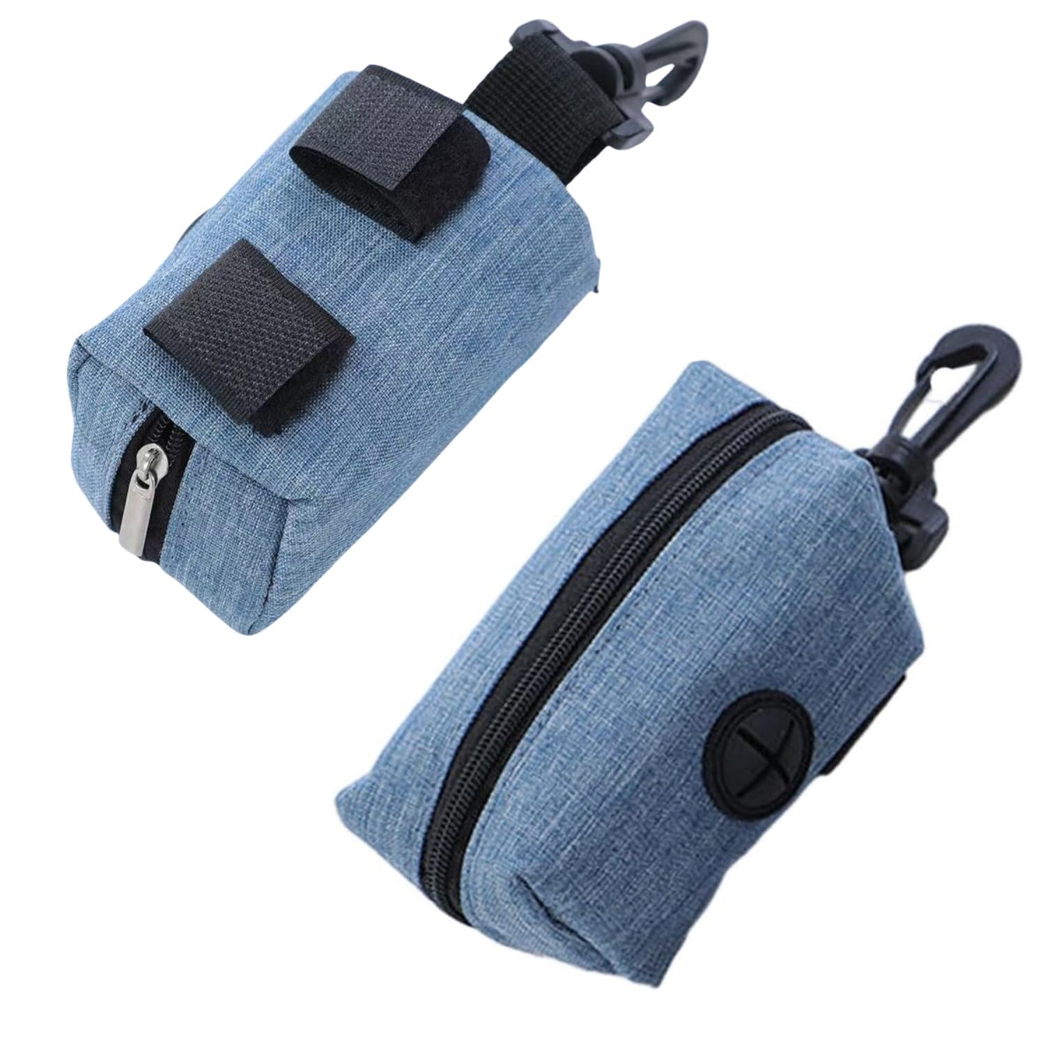 2 Pcs Pet Waste Bag Dispenser Set,Heavy Duty Leakproof Poo Bag Holder for Dog Lead,Outdoor Dog Walking Accessory for Park Hiking Travel Camping,for Puppy Owners Daily Clean Up
