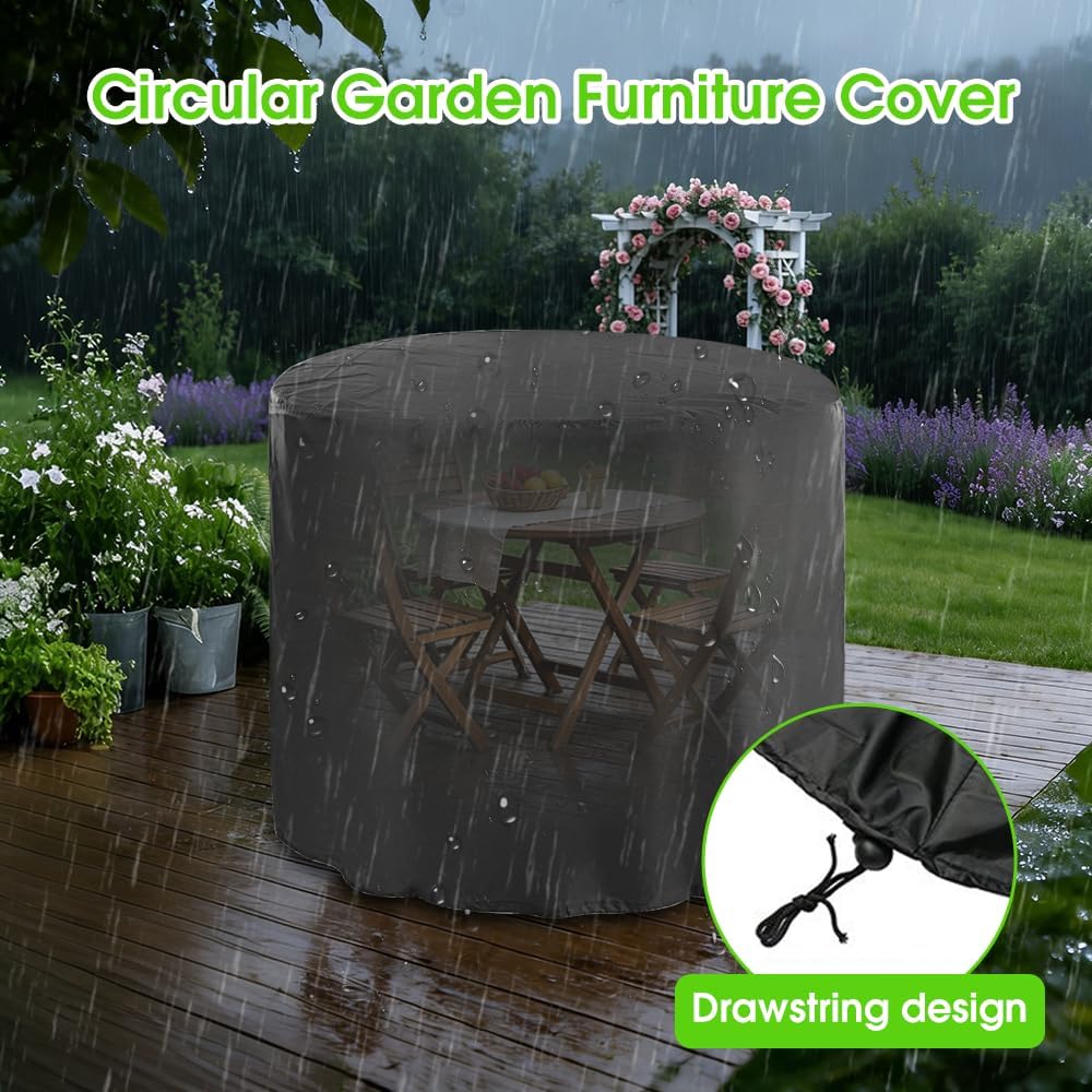 Abdeckung für Gartenmöbel, 100 x 100 cm Wasserdicht Abdeckplane, Gartentisch Abdeckplane, Robustes Oxford-Gewebe Schutzhülle für Terrassenmöbel Lounge Sofa, Sitzgruppe
