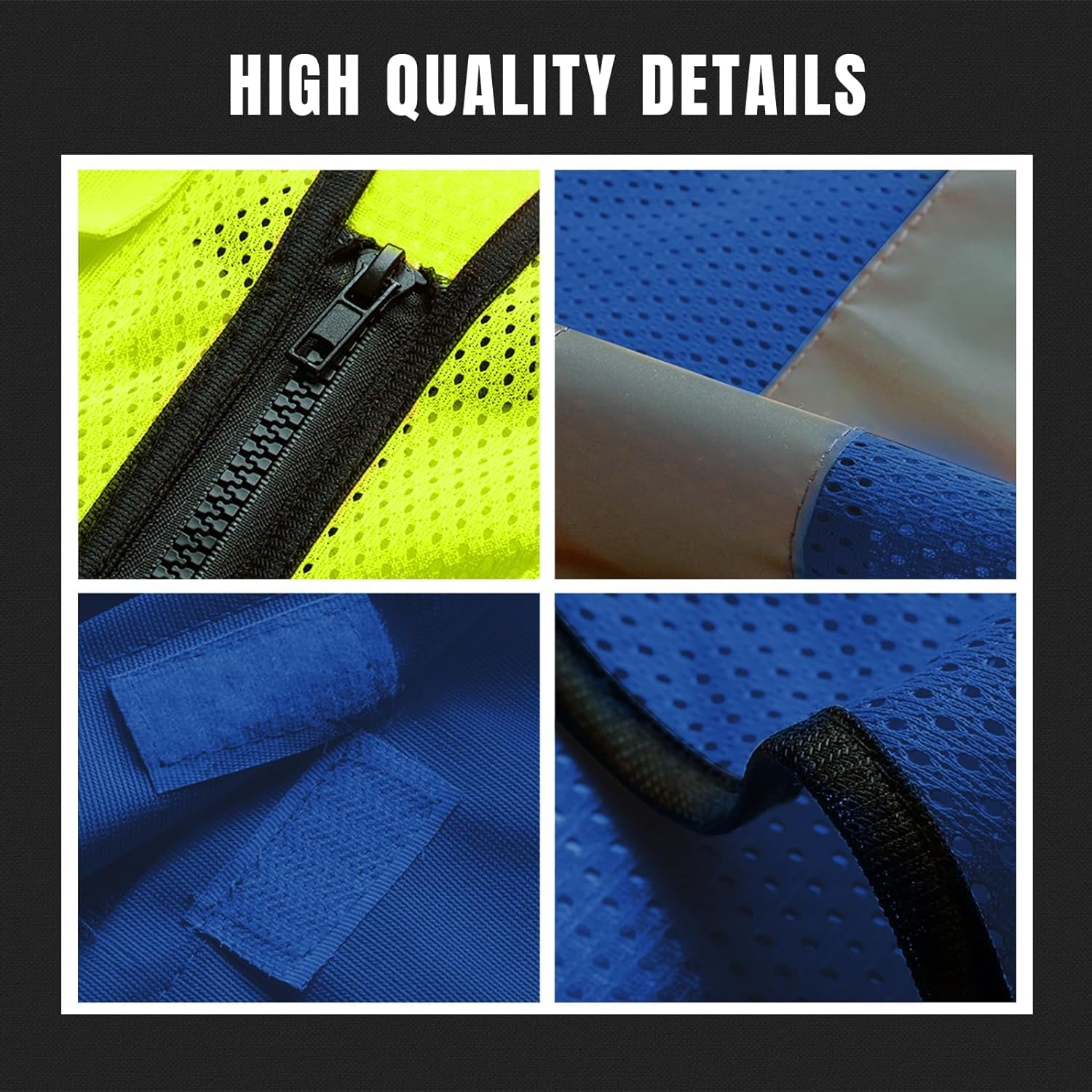 hi vis chaleco reflectante de alta visibilidad, Chaleco de seguridad Chaleco reflectante ligero Chaleco de seguridad de alta visibilidad for correr