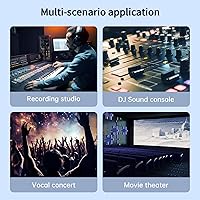 Vista 7 de XLR - Cable de extensión de micrófono hembra a macho recto, cable equilibrado de 90 grados hembra a macho recto de 3 pines a 3 pines, paquete de 2