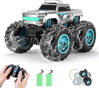 Sponsored You’re seeing this ad based on the product’s relevance to your search query.Learn more about this advertisement Remote Controlled Car RC Stunt Car - 1:14 4WD RC Cars Remote Controlled Cars 4WD RC Vehicle with Over 50 Minutes Runtime, Amphibious RC Car Off-Road Vehicle with 2 Batteries for Charging