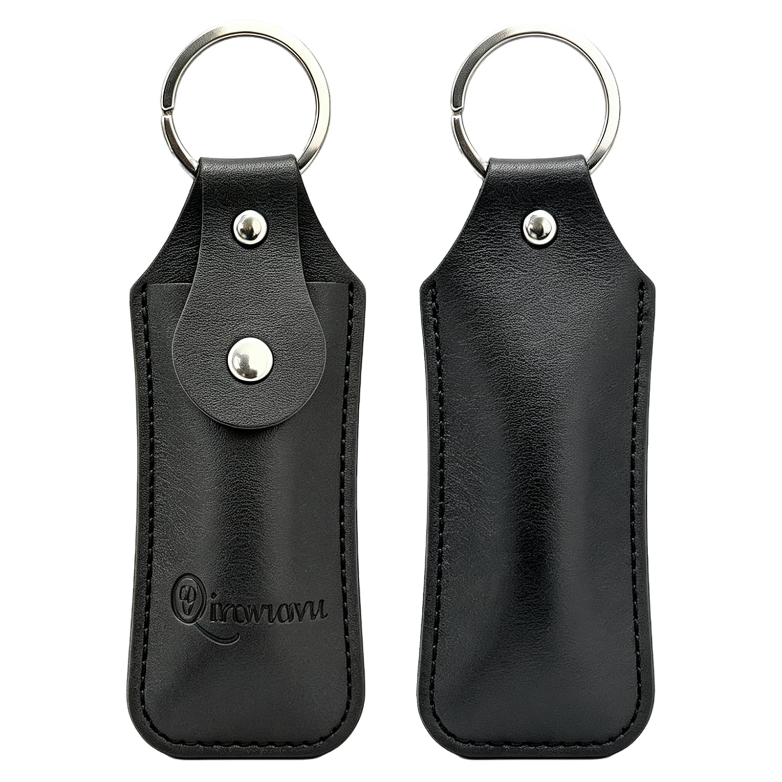 XXHong 2PCS Leather USB Storage Case - USB Flash Drive Leather Cover (Black)