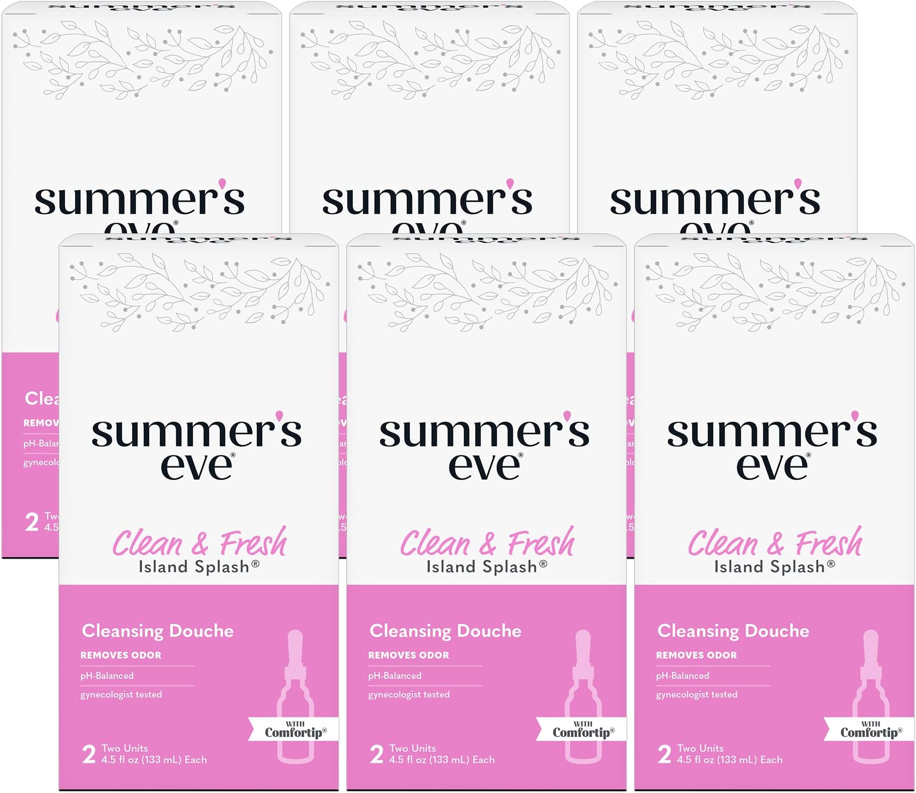 Summer's Eve, Island Splash, 2 Units, 4.5 Fl Oz (Pack of 12)