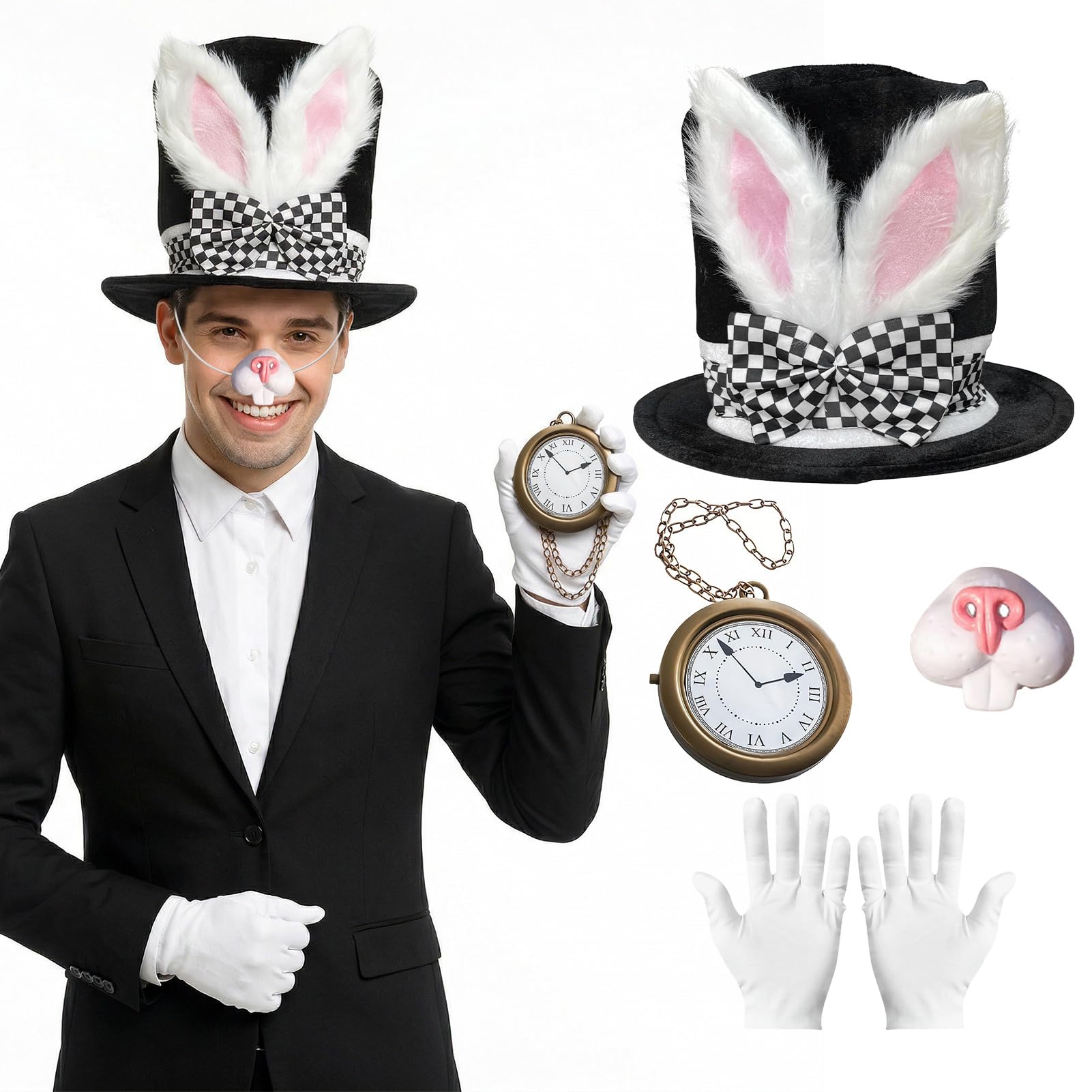 Apparlxer Easter Bunny Accessories and Costumes (Style C)