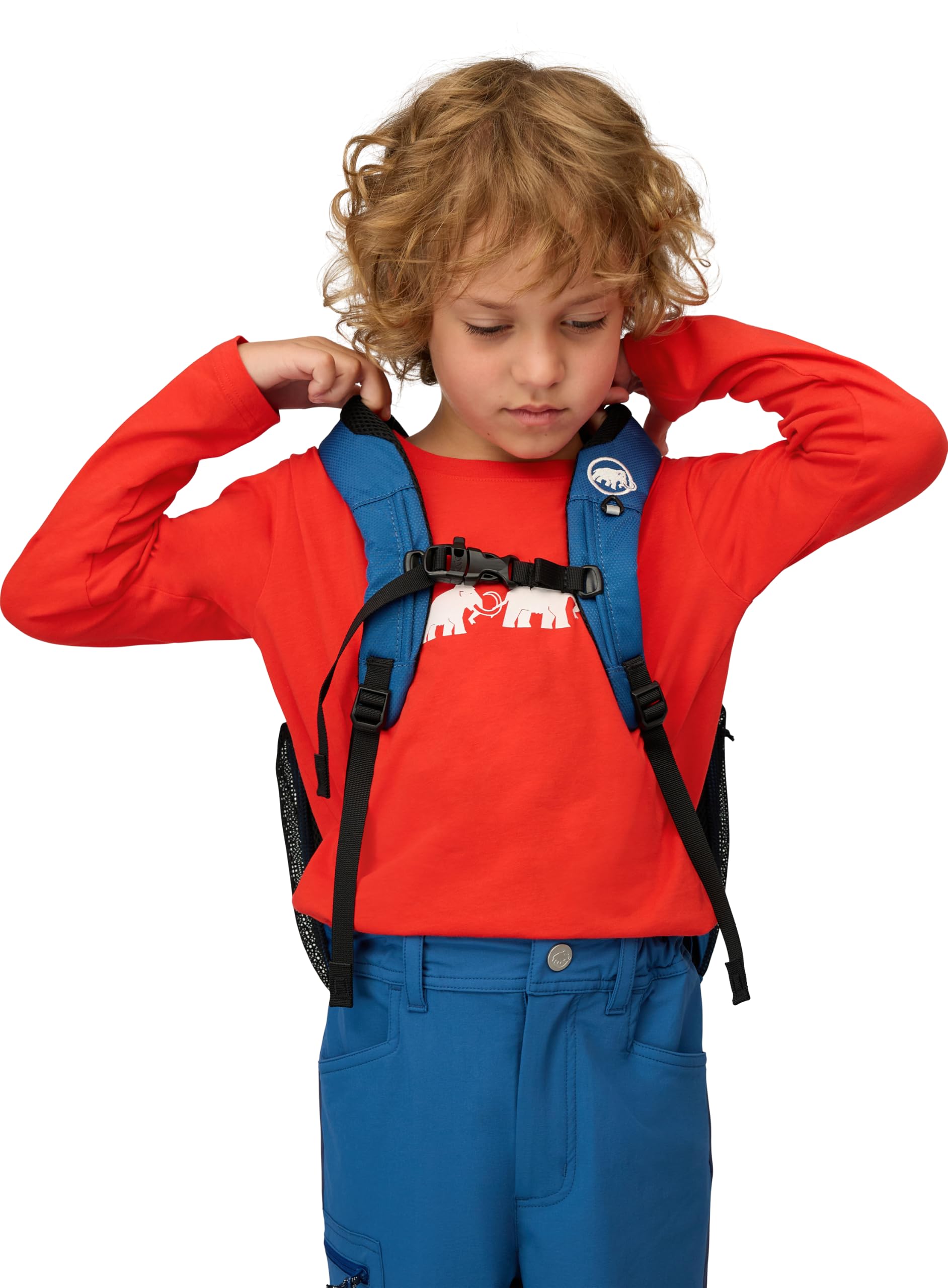 Mammut First Zip 8 – Plecak Dziecięcy Turystyczny dla Dziewczynek Chłopców 2-9 Lat | Pluszowy Towarzysz | 8 L, Cool Blue-deep Ice
