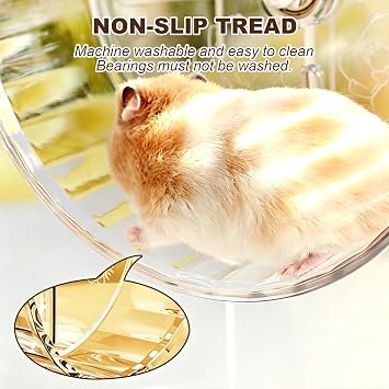 24cm Silent Hamster Wheel Syrian Large Hamster Wheel Acrylic