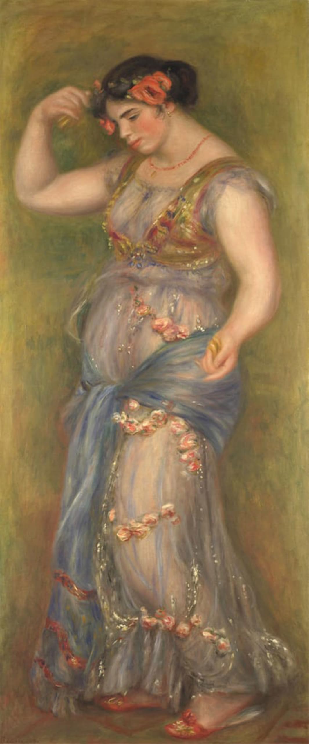 SERENDIPITP Aesthetic Poster Photo Wall Print Retro Picture Dancing Girl with Castanets by Pierre Auguste Renoir Modern Wall Artwork for Home Decor 60x90cm