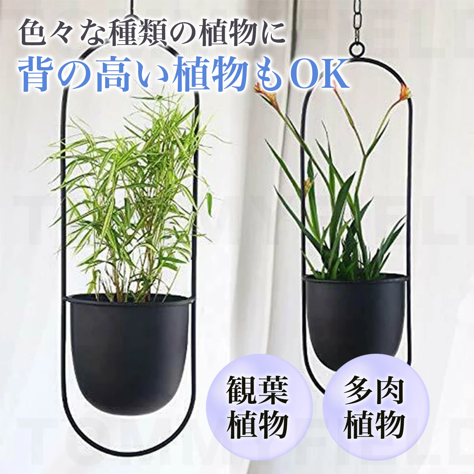 Amazon.co.jp: TOMMYFIELD プランター 植木鉢 ハンガー