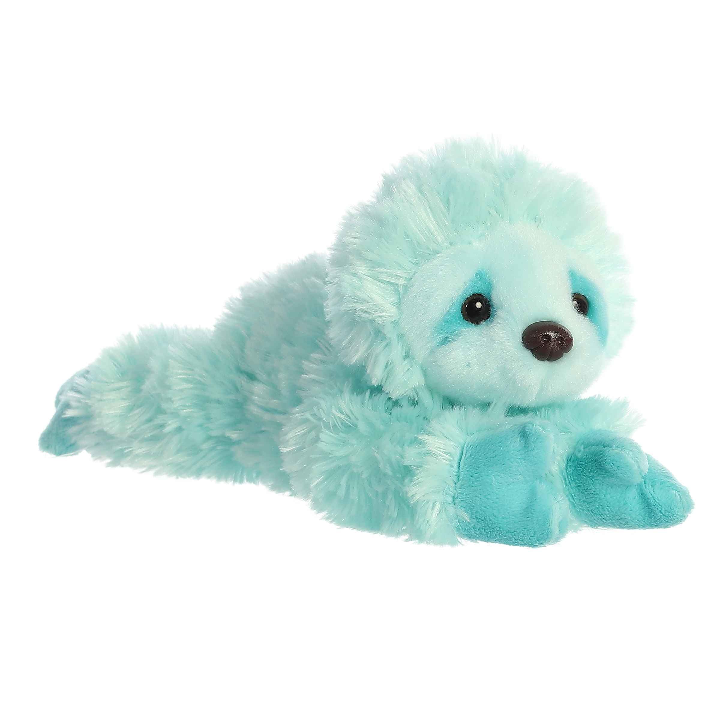 Aurora(r) Adorable Mini Flopsie(tm) Minty Sloth(tm) Stuffed Animal - Playful Ease - Timeless Companions - Blue 8 Inches