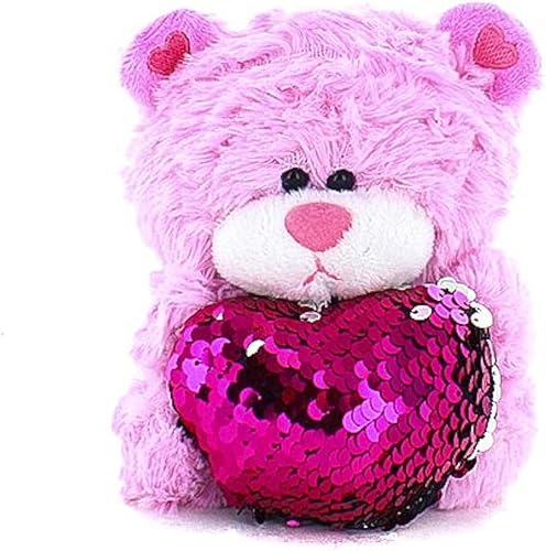 Miniatura 4 de Plushland Qbeba - Oso de peluche de 6 pulgadas, lindo amor, día de San Valentín o sorpresa de Navidad para niños y niñas, tamaño exprimible (oso de