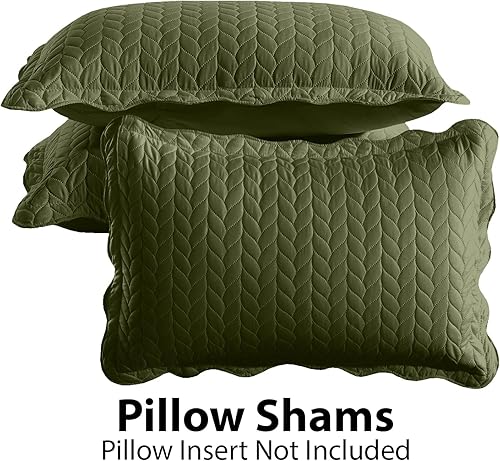 Vista 245 de IR Imperial Rooms - Juego de colcha individual (68 x 86 pulgadas) + 1 funda de almohada (20 x 26 + 2 pulgadas), 2 piezas, ligera, reversible