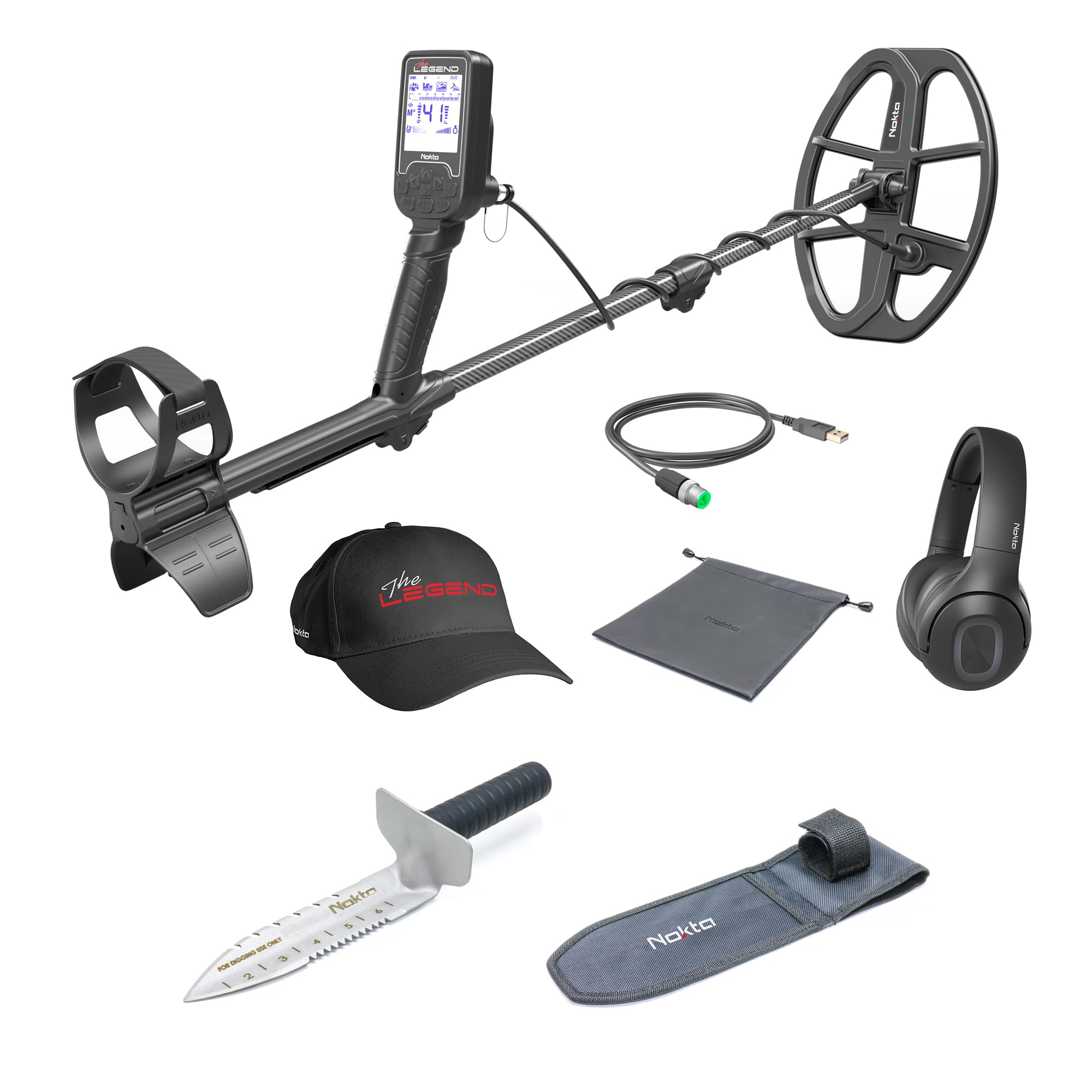 Nokta The Legend WHP Metal Detector Set (Metal Detector + Digger)
