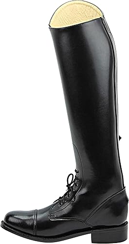 Miniatura 4 de Hispar Botas de equitación para hombre, diseño de corona, color negro ecuestre