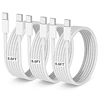 Vista 37 de Paquete de 3 cables USB C a USB C de 1 pie y 60 W, cable de carga rápida tipo C para iPhone Air 17 16e 16 15 Pro Plus Pro Max, para Galaxy S25/S24