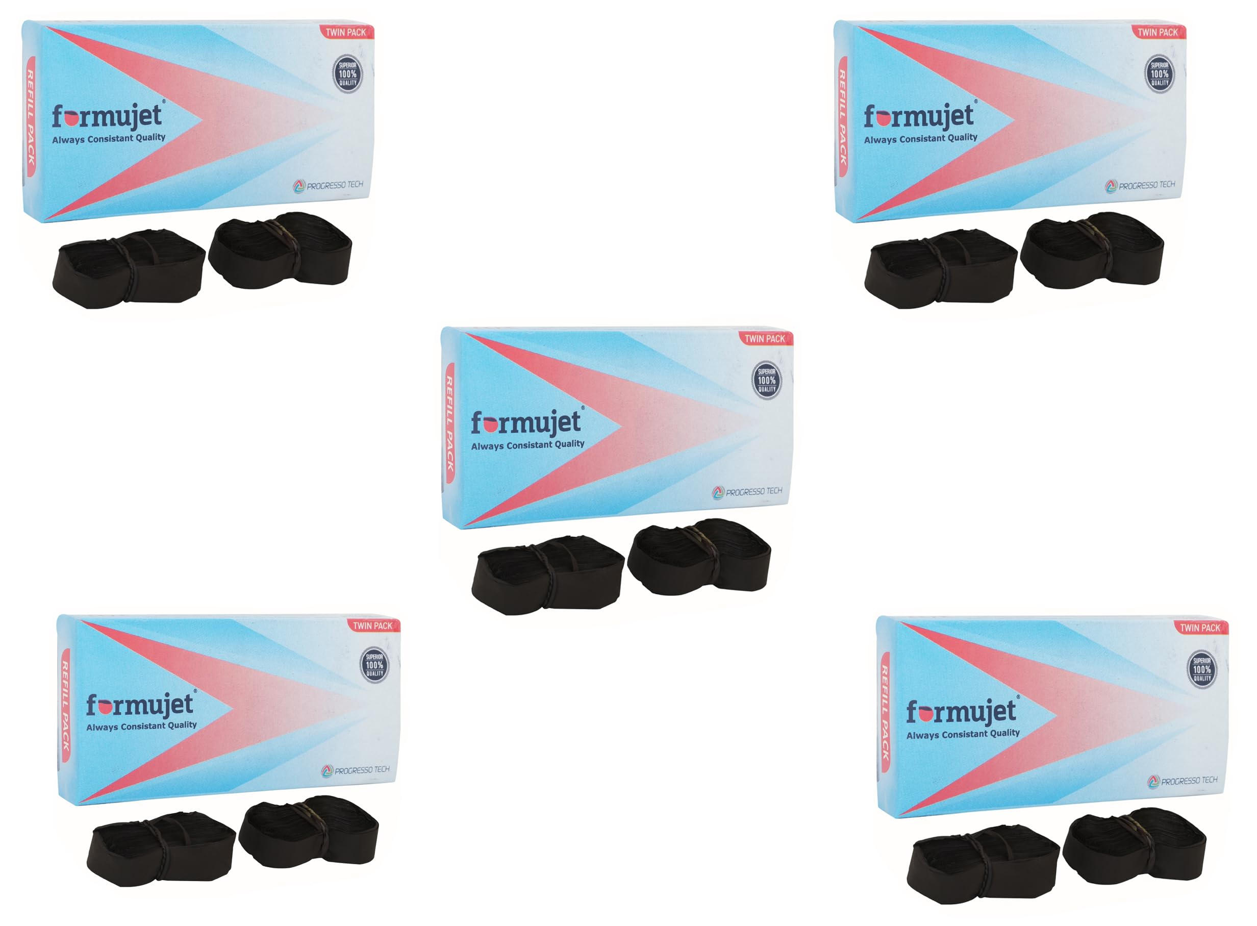 Formujet Dot Matrix Ribbon Refill Pack S13 x 10HD (Pack of 10) for Printer Cartridge Compatible Models: Epson FX 105, 890, LQ 300, 590, 800, 1050, LX 800, Wipro dsi 5235, LQ 2010, LQ 540, LX 240. etc