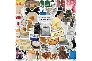 Stickers for Water Bottles,50PCS - Cartoon Ins Wind Milk Biscuit Graffiti Sticker