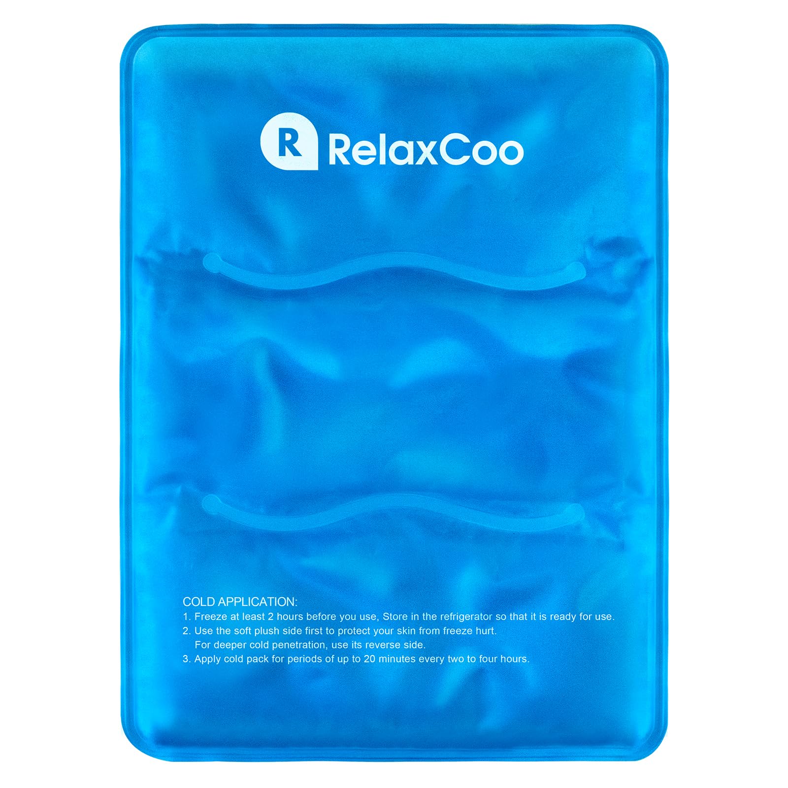 RelaxCoo Large Flexible Ice Pack for Injuries Reusable Gel