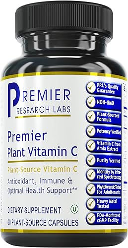 Premier Research Labs Vitamina C - Vitamina C de nutrientes integrales - Apoya el sistema inmunológico - Suave con el estómago - Actividad