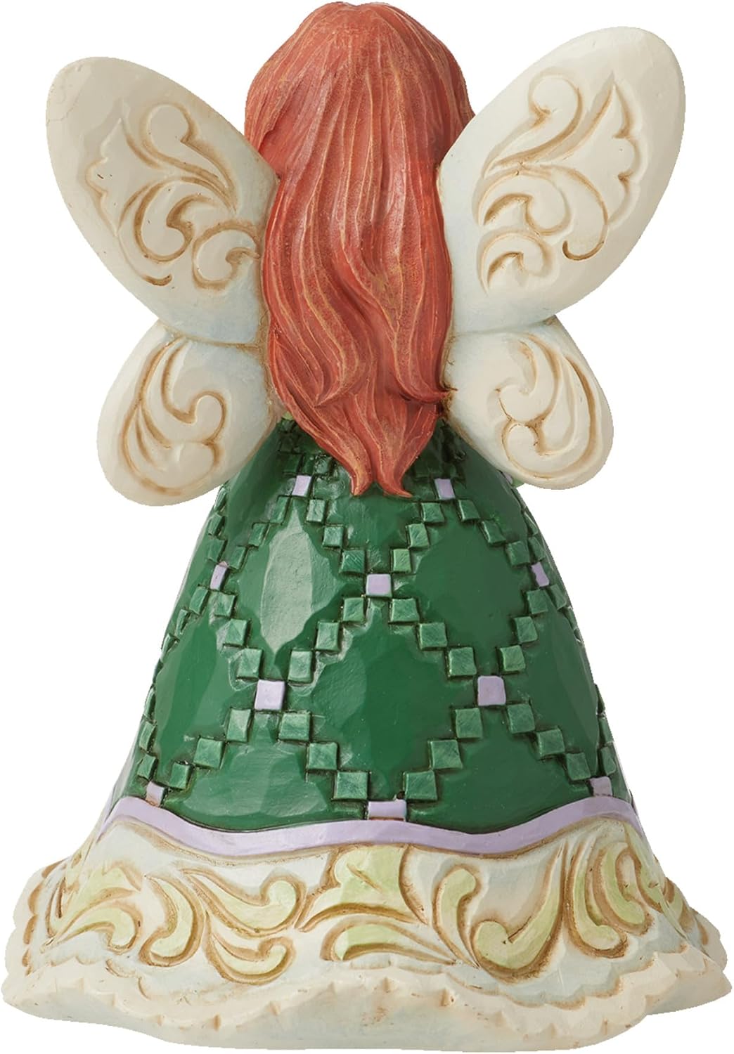 Enesco Jim Shore Heartwood Creek Irish Fairy Holding Shamrocks Figurine, 4.17 Inch, Multicolor, Green,Purple - Image 2