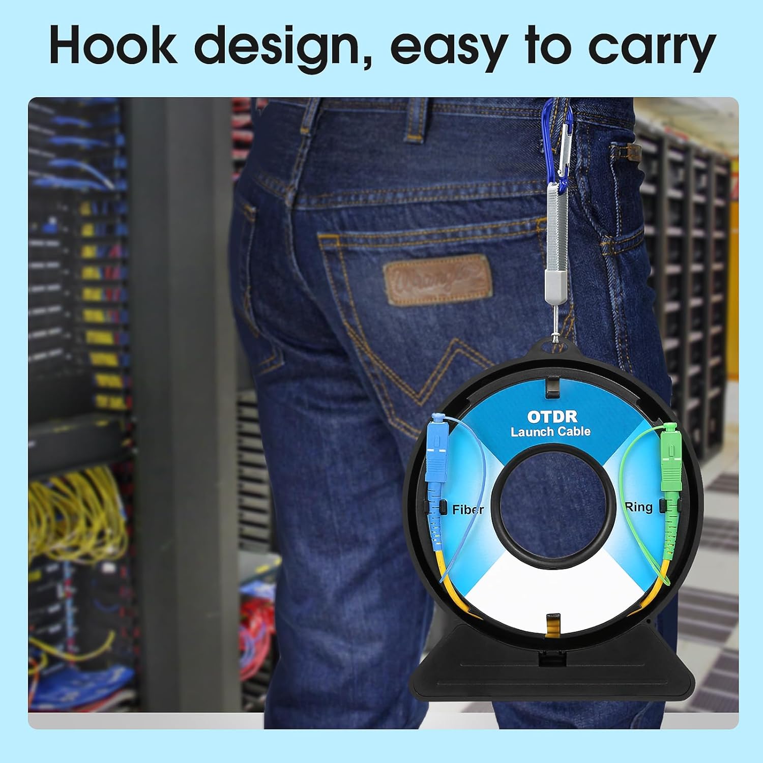 Fiber Tester Extension Cord Dead Zone Eliminator SCUPC-SCAPC 1000M OTDR Launch Cable Box Single Mode Test Tool