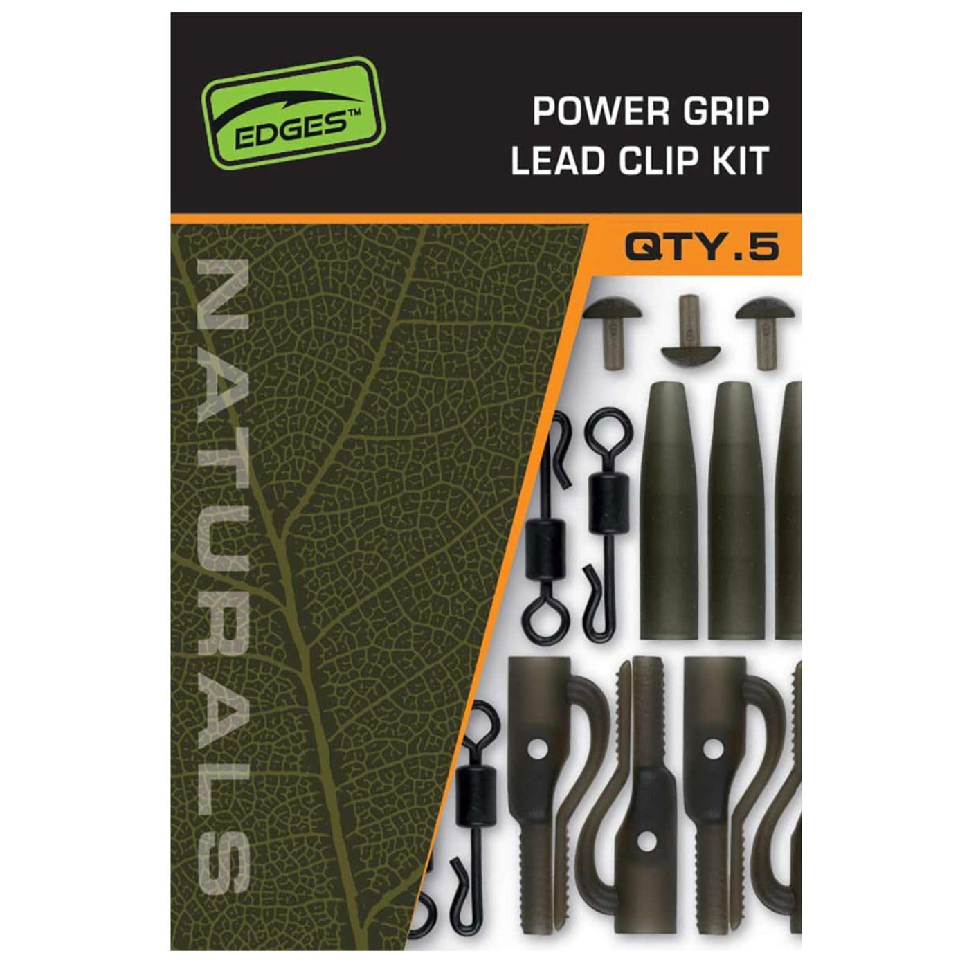 Fox Edges Naturals Power Grip Lead Clip Kit CAC843