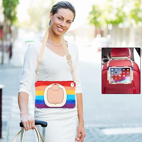 Vista 320 de Funda para iPad (A16) de 11 pulgadas 2025, Aslo para iPad 10 de 10.9 pulgadas 2022, funda resistente a prueba de golpes, soporte giratorio, soporte