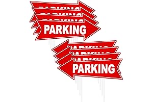 Barydat Parking Signs with Stakes for Effortless Directional Guidance