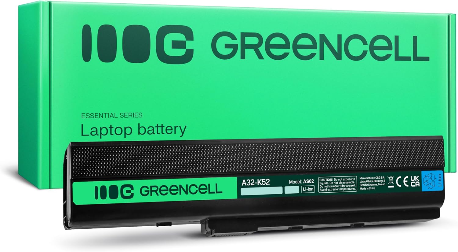 GREEN CELL BATERÍA PARA ASUS A32-K52 K52 X52 A52 / 11.1 V 4400 MAH