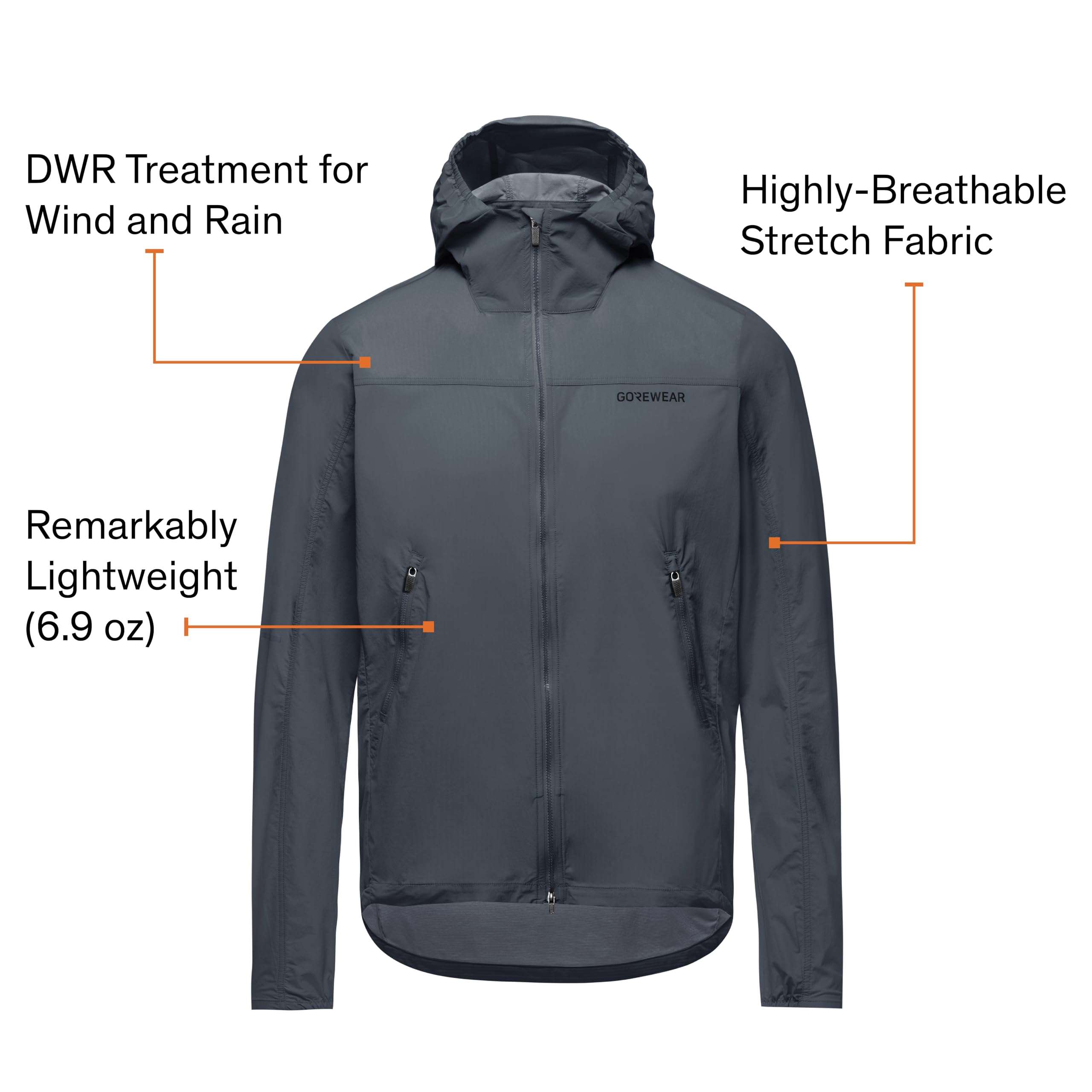 GORE WEAR Kurtka Mężczyźni Fernflow Windbreaker Mit Kapuze Herren